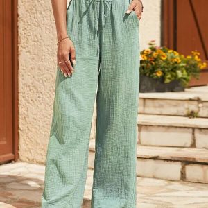 Loose Casual Plain Pants