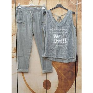 Women's Tank Top Print Drop Pants Two Piece Set